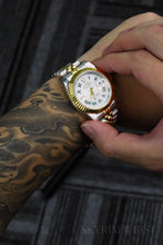 Load image into Gallery viewer, Mod Datejust Wimbledon Two-Tone Gold Silver