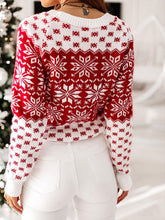 Load image into Gallery viewer, Christmas Snowflake Slim Fit Knit Sweater | NCS
