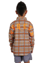 Load image into Gallery viewer, ROY Kid's Premium Mid-weight Flannel Shirt With Heavy Embroidery Works, Patch Work & Print Effects