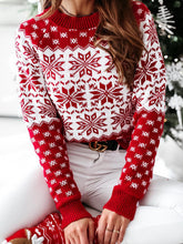 Load image into Gallery viewer, Christmas Snowflake Slim Fit Knit Sweater | NCS