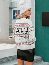 Load image into Gallery viewer, Cozy Reindeer Jacquard Christmas Ugly Sweater | NCS