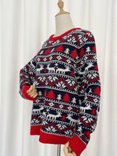 Load image into Gallery viewer, Womens Oversized Christmas Reindeer Sweater Size to XXXL | NCS