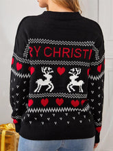 Load image into Gallery viewer, Cozy Reindeer Jacquard Christmas Ugly Sweater | NCS