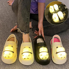 Load image into Gallery viewer, Mandotos Panda Lamp Light Up Slippers Sandals For Women EVA Comfort Non Slip Sole Summer