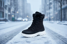 Load image into Gallery viewer, Women’s Fleece-Lined Chunky Sole Shoes – Warm Casual Winter Comfort Shoes