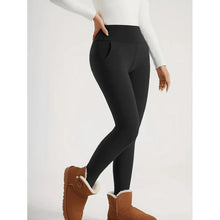 Load image into Gallery viewer, Women’s High-Waist Fleece-Lined Warm Leggings