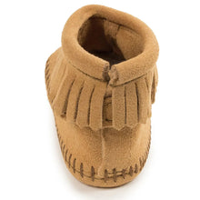 Load image into Gallery viewer, Minnetonka Velcro Back Flap Bootie - Infants Moccasins