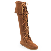 Load image into Gallery viewer, Minnetonka Front Lace Knee High Boot - Womens Boots