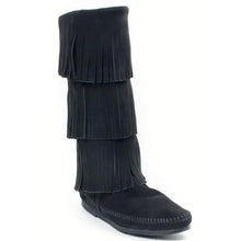 Load image into Gallery viewer, Minnetonka 3-Layer Fringe Boot - Womens Boots
