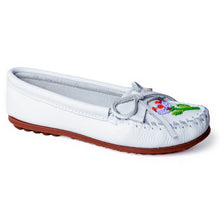 Load image into Gallery viewer, Minnetonka Ziigwan Waabigwan Moc Leather - Womens Moccasin