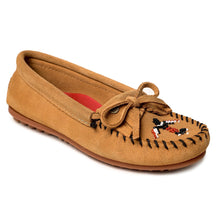 Load image into Gallery viewer, Minnetonka Thunderbird Animikii Hardsole Suede - Womens Moccasin