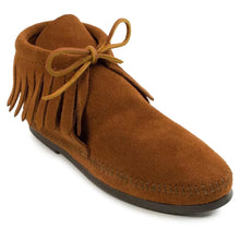 Load image into Gallery viewer, Minnetonka Classic Fringe Hardsole Boot - Womens Boots