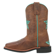 Load image into Gallery viewer, Dan Post Starr - Little/Big Kids Leather Cowgirl Boots