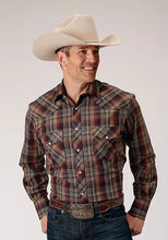 Load image into Gallery viewer, Roper 1885 Multi Plaid (Brown) - Men's Western Shirt