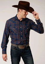Load image into Gallery viewer, Roper Midnight Delight (Blue) - Men's Western Shirt