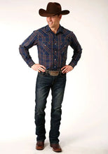 Load image into Gallery viewer, Roper Midnight Delight (Blue) - Men's Western Shirt
