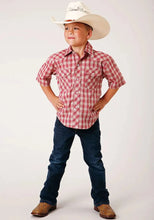Load image into Gallery viewer, Roper Cherry Blast (Red) - Boy's Western Shirt