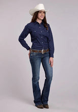 Load image into Gallery viewer, Roper 2895 Diamond Dots (Navy) - Women's Western Shirt
