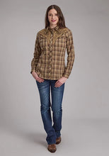 Load image into Gallery viewer, Roper 2129 Ombre Plaid (Brown) - Women's Western Shirt