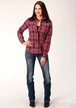 Load image into Gallery viewer, Roper 820 Fancy Yoke Plaid (Red) - Women's Western Shirt