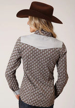 Load image into Gallery viewer, Roper 1199 Teardrop Print (Grey) - Women's Western Shirt