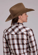 Load image into Gallery viewer, Roper 3279 Plaid (Wine/Black/Tan) - Women's Western Shirt