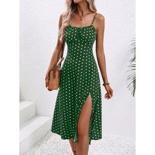 Load image into Gallery viewer, 🌸 Women's Polka Dot Suspender Maxi Dress – Summer Elegance with a Flirty Twist