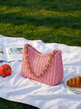 Load image into Gallery viewer, Colorful Woven Straw Shoulder Bag