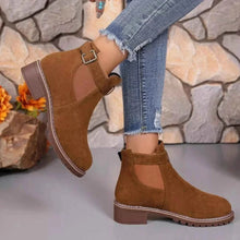 Load image into Gallery viewer, Formal Flare Dress: Block Heels Boots