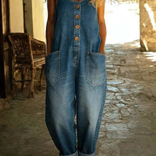 Load image into Gallery viewer, Retro Buckle Multi-Pocket Overalls Jumpsuit | 3/4 Sleeve