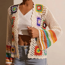 Load image into Gallery viewer, Women's Elegant Crochet Cardigan