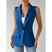 Load image into Gallery viewer, Women's Sleeveless Open-Front Vest Blazer – Work & Office Jacket