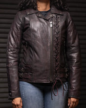 Load image into Gallery viewer, Wildside - Women's Motorcycle Leather Jacket