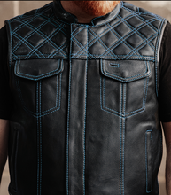 Load image into Gallery viewer, Upside Men's Club Style Leather Vest