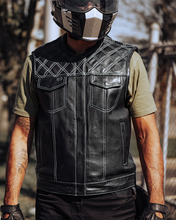 Load image into Gallery viewer, Upside Men's Club Style Leather Vest
