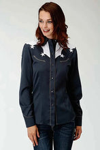 Load image into Gallery viewer, Roper American Star Snap (Blue) - Women's Shirt