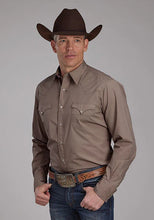 Load image into Gallery viewer, Roper 2221 Solid (Brown) - Men's Western Shirt