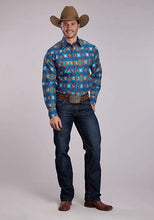 Load image into Gallery viewer, Roper 2835 Serape Stripe (Blue) - Men's Western Shirt