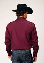 Load image into Gallery viewer, Roper Black Canyon Four Leaf Foulard (Red) - Men's Western Shirt