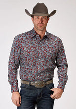 Load image into Gallery viewer, Roper Red River Paisley (Red) - Men's Western Shirt