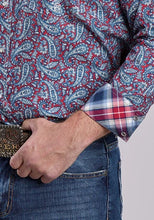 Load image into Gallery viewer, Roper 2880 Bandana Paisley (Red) - Men's Western Shirt
