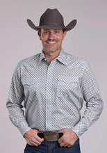 Load image into Gallery viewer, Roper 2893 Four Point Foulard (Grey) - Men's Western Shirt