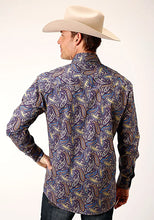 Load image into Gallery viewer, Roper Plum Ridge Royal Paisley (Plum) - Men's Western Shirt