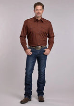 Load image into Gallery viewer, Roper 3090 Stretch Poplin (Rust) - Men's Western Shirt