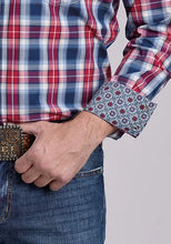 Load image into Gallery viewer, Roper 2888 American Plaid (Blue) - Men's Western Shirt