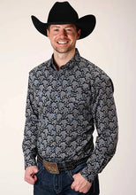 Load image into Gallery viewer, Roper 1382 Starry Night Paisley (Black) - Men's Western Shirt