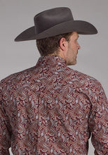 Load image into Gallery viewer, Roper 2242 Sangria Paisley (Wine) - Men's Western Shirt
