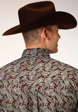 Load image into Gallery viewer, Roper 1218 Pine Paisley (Brown) - Men's Western Shirt