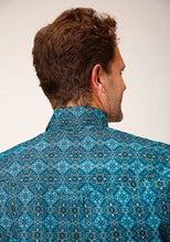 Load image into Gallery viewer, Roper 1663 Gothic Medallion (Blue) - Men's Western Shirt