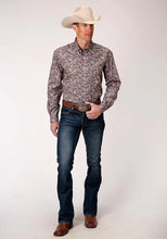 Load image into Gallery viewer, Roper 00996 Country Paisley (Blue) - Men's Western Shirt